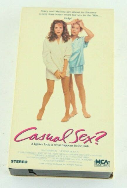 Casual Sex Vhs Vintage 80s Mca Home Video Lea Thompson Andrew Dice