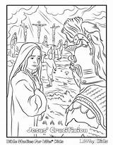 Coloring Jesus Pages Easter Crucifixion Alive Tomb Colouring Empty Church Resurrection Bible Kids Temptation Color Sheets Printable Lifeway Print Getcolorings sketch template