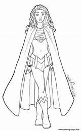 Coloring Pages Supergirl Printable Super Girl Superheroes Print Superhero Sheets Kids Hero Girls Women Book Books Adults Female Color Info sketch template