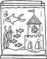 Aquarium Coloring Pages Fish Tank Akvaryum Sheets Printable Boyama Kaynak Choose Board sketch template