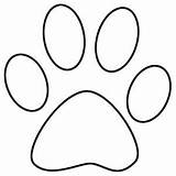 Paw Print Dog Drawing Clip Printable Paws Bear Magz Vector sketch template