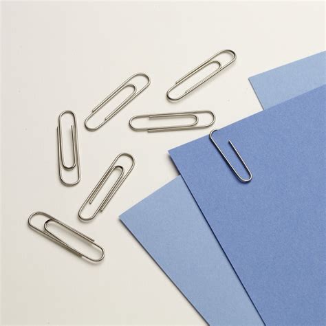 stainless steel paper clips hollinger metal edge