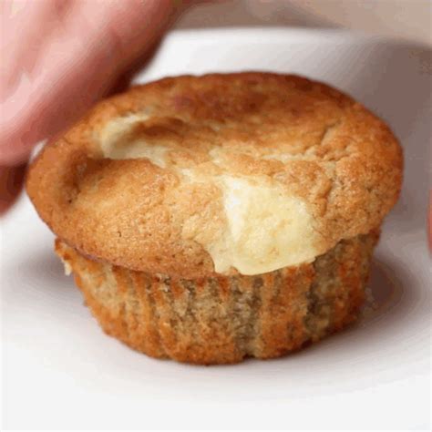 these cream cheese filled banana bread muffins are total