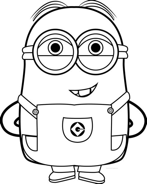 bob  minion coloring pages  getcoloringscom  printable colorings pages  print
