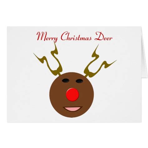 Cyber Christmas Reindeer Funny Card Zazzle