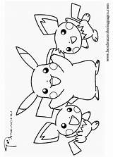 Pikachu Pichu Getcolorings sketch template