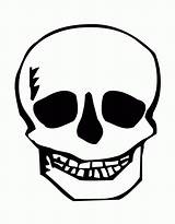 Skull Crossbones Simple sketch template