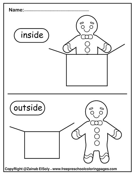 preschool opposites pages coloring pages
