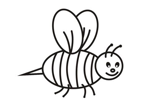 bee coloring pages kidsuki
