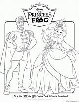 Princess Frog Coloring Pages Disney Kids Sheets Activity Prince Color Print Movie Tiana Printables Sheet Simple Handsome Lottie Word Activities sketch template