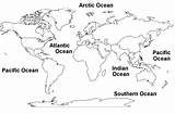 Oceans Continents Geography Printouts Printout Kontinente Ozeane Arbeitsblatt Printablee Worksheeto sketch template