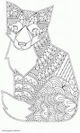 Coloring Pages Animal Complicated Printable Adults Adult Print Animals Colouring Look Other Sheets sketch template