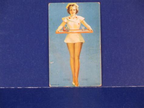 vintage a mutoscope doctors orders artist pin up series pc9 ebay