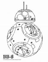 Coloring Wars Star Droid Pages Bb8 Bb Google Lego Awakens Force Doodle Template Printable November Getcolorings Getdrawings Influences Doodles Color sketch template
