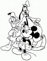 Coloring Mickey Mouse Gang Pages sketch template