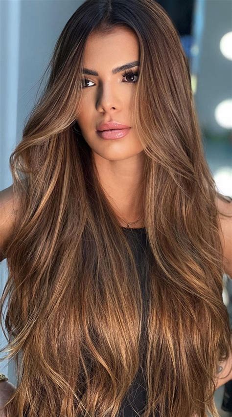 sophisticated hair colour ideas   chic  golden brown bronde