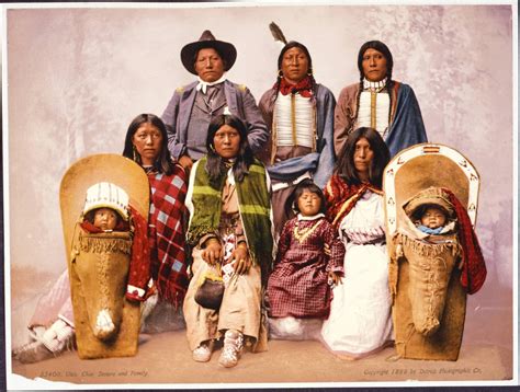 hand colored studio portrait  chief severo  native american