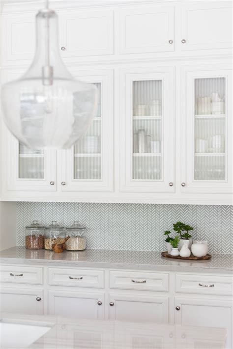 How To Style Your Glass Panel Kitchen Cabinets — Designed