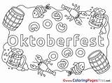 Oktoberfest Coloring Pages Sheets Sheet Title sketch template