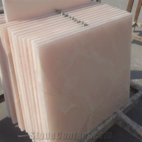 luxury pink onyx slab bathroom wall and floor customized
