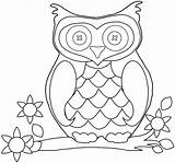 Owl Coloring Snowy Pages Getcolorings sketch template