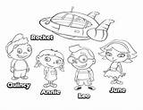 Coloring Little Einsteins Pages Annie Rocket Quincy Pag Leo June Print sketch template