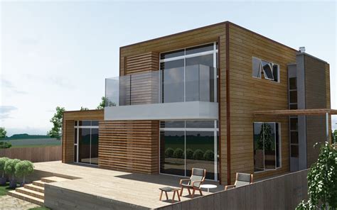 modern wooden house eco alsion