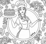 Coloring Pages Books Adult Doodle Embroidery Therapy Chef Camera sketch template
