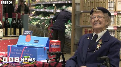 Poppy Seller 91 Marks 56 Years Helping British Legion Bbc News