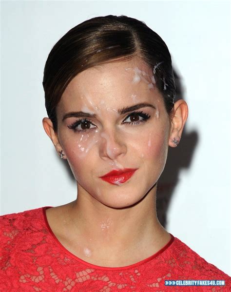 Emma Watson Cum Facial Fake 007