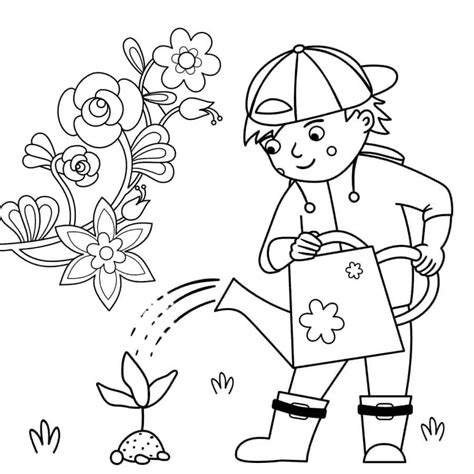 vegetable garden coloring page  printable templates