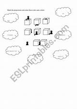 Prepositions Colouring sketch template