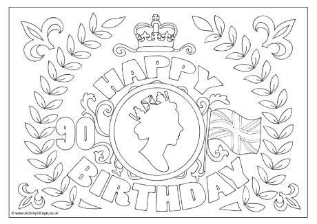 queens  birthday colouring page  queen  birthday queen