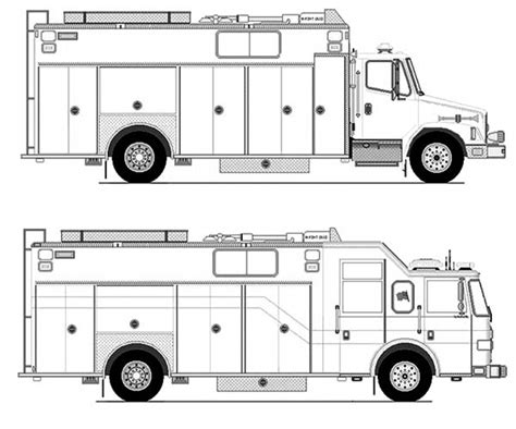 fire truck coloring pages   print