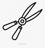 Pruners Shears Pruning Clippers sketch template