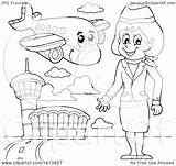 Flight Attendant Drawing Clipart Getdrawings sketch template