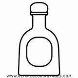 Tequila Botella Botellas Ultracoloringpages Imprimir sketch template