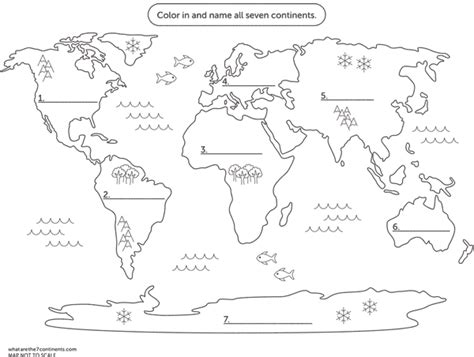 printable blank map    continents  printable templates