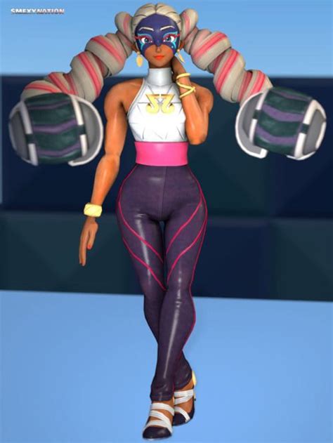 nintendo arms twintelle fanart the beautiful arms fighter flaunts her