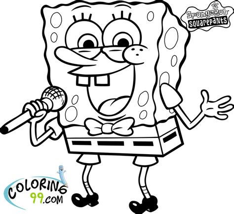 spongebob squarepants coloring pages minister coloring
