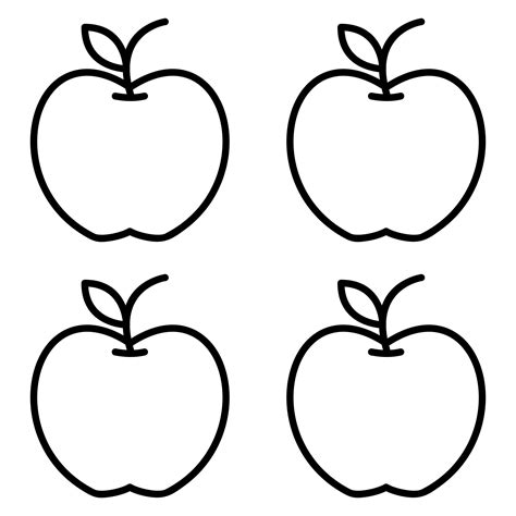 apple templates printable
