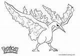 Moltres Pokemon Coloring Pages Printable Kids Color Print sketch template