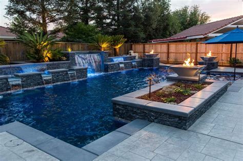 geometric pools signature pools spa  luxury pools backyard