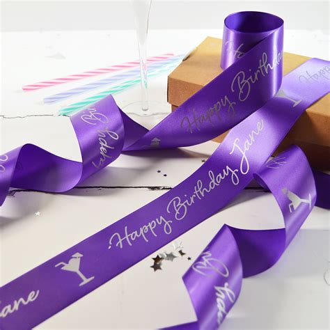 mm personalised birthday ribbon altered chic