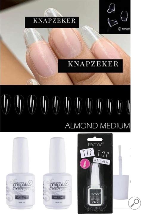 gel soft flex nepnagels met lijm brush glue  plaknagels almond shape nagels press  nails