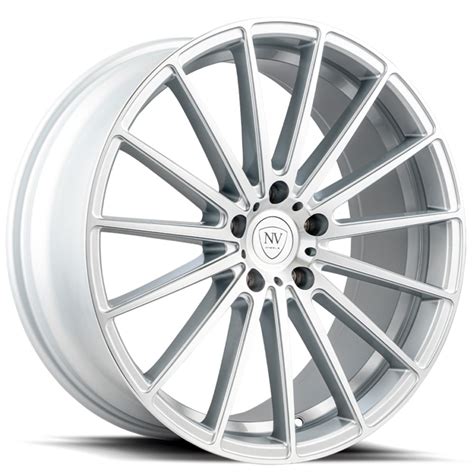 nv wheels nvxv silver  machined face rims nvw