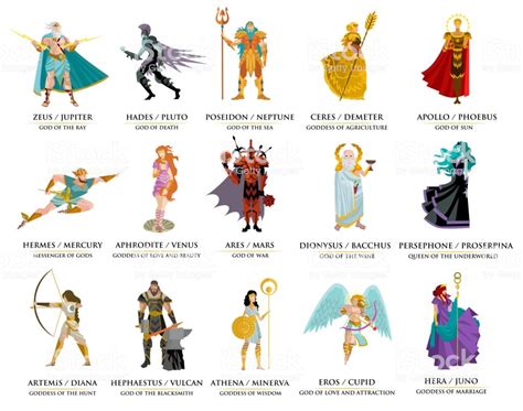 olympian greek gods stock illustration download image now istock
