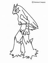 Coloring Blaziken Pokemon Pages Getcolorings sketch template