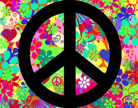 colorful peace sign backgrounds wallpaper cave