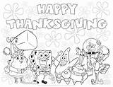 Thanksgiving Coloring Pages Kids Spongebob Printable Sheets Printables Activity Color Fall Dot Parties Birthday Happy Crafts Entertain Interactive Fun These sketch template